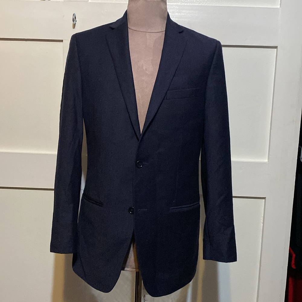 Navy blue suit blazer